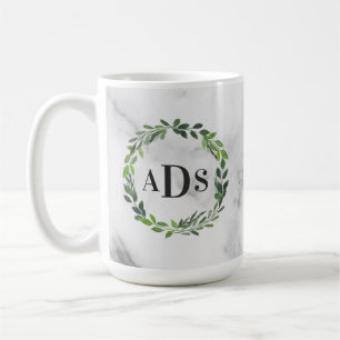 Caneca De Café Monograma da coroa impermeável