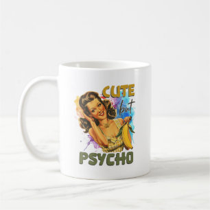 Caneca De Café Monograma da nova senhora engraçada