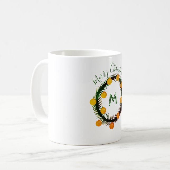 Caneca De Café Monograma da Rua de Natal (Frente Esquerda)