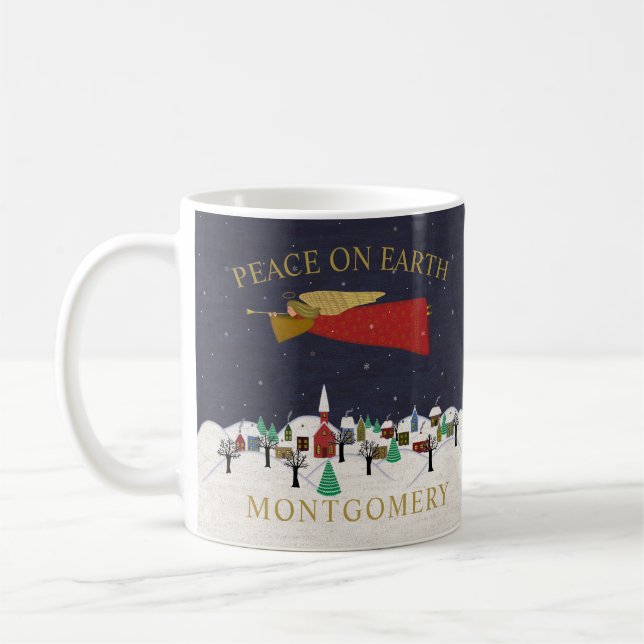 Caneca De Café Monograma da Vila Angel de Natal (Esquerda)