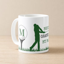 Caneca de Café Monograma de GOLFE MELHOR AVÔ POR P