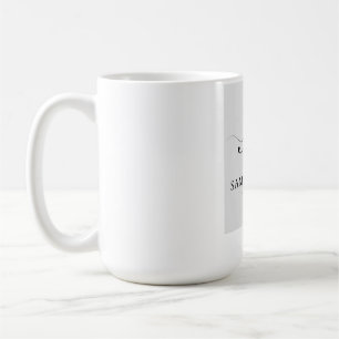 Caneca De Café Monograma de Luxo Samira Hadid