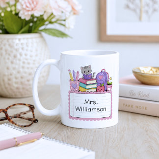 Caneca De Café Monograma de Professor Caprichoso