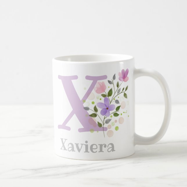 Caneca De Café Monograma e Nome Cristão Xaviaria (Direita)