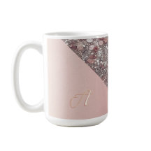 Monograma Elegante em Rosa Dourado