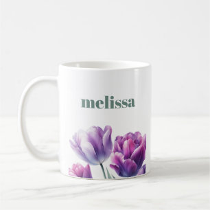 Caneca De Café Monograma Elegante Personalizado