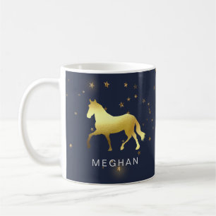 Caneca De Café Monograma equestriado de ouro