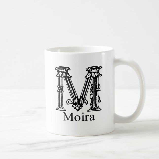Caneca De Café Monograma extravagante: Moira (Direita)