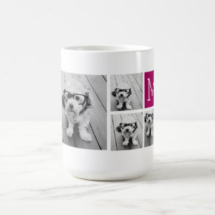 Caneca De Café Monograma feito sob encomenda da baga da colagem