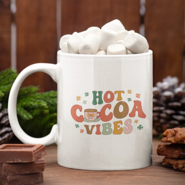 Caneca De Café Monograma Festivo de Natal Feriado (Criador carregado)