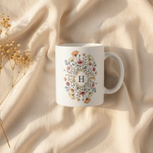 Monograma Floral Elegante