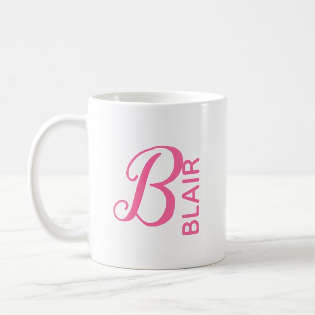 Caneca De Café Monograma Inicial (Esquerda)