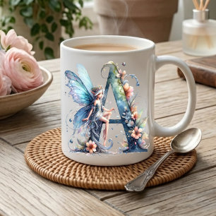 Caneca De Café Monograma - Letra A Fada