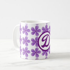 Caneca De Café monograma minimalista elegante melhoramigaflor