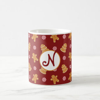Caneca De Café Monograma 'N' Gingerbread Cookie
