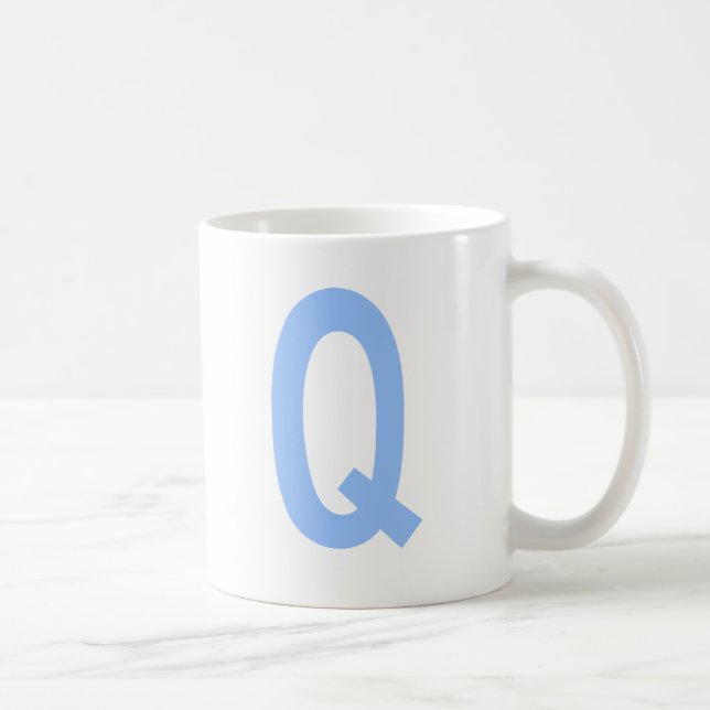 Caneca De Café Monograma Q inicial (Direita)