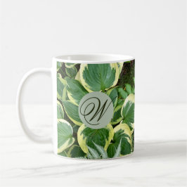 Caneca De Café Monograma Shade Garden Fotografia Café