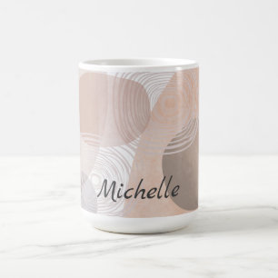 Caneca De Café Monograma simples boho