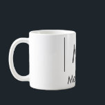 Caneca De Café Monograma simples e elegante para padrinho de casa<br><div class="desc">design</div>