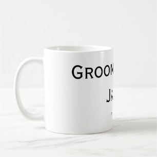 Caneca De Café monograma simples personalizado adicione seu nome