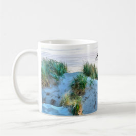 Caneca De Café Monograma Sunset em Florence Oregon Dunes