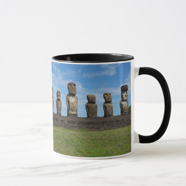 Caneca de café Monogrammed de Rapa Nui (Direita)