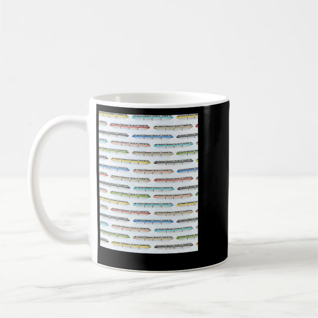 Caneca De Café Monorail Rainbow (Esquerda)