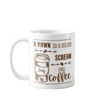 MONOTONE A YAWN É UM GRITAR SILENCIOSO PARA CAFÉ