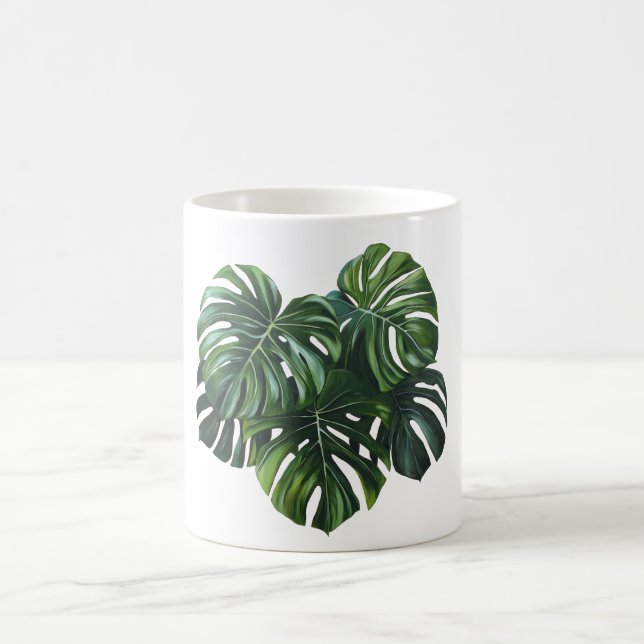 Caneca De Café Monstera Foliage Mug (Centro)
