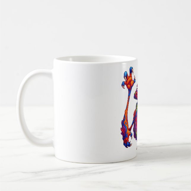 Caneca De Café Monstro Cromático com Pintas (Esquerda)