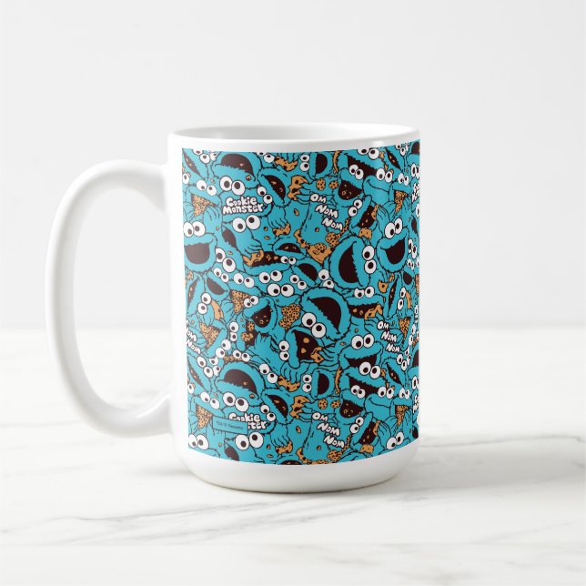 Caneca De Café Monstro das Bolachas | Nom Nom Nom Padrão (Esquerda)