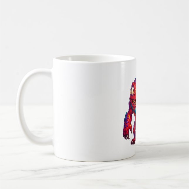 Caneca De Café Monstro de Bala de Neon (Esquerda)