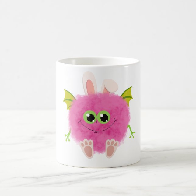 Caneca De Café Monstro de coelho fofo e fofinho (Centro)