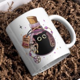 Caneca De Café Monstro de Gato-Mau para-Leitura Trapeado em Frasc