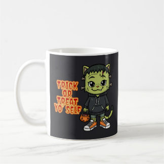 Caneca De Café Monstro de Gatos Bonito Frankenstein - Kawaii Spoo
