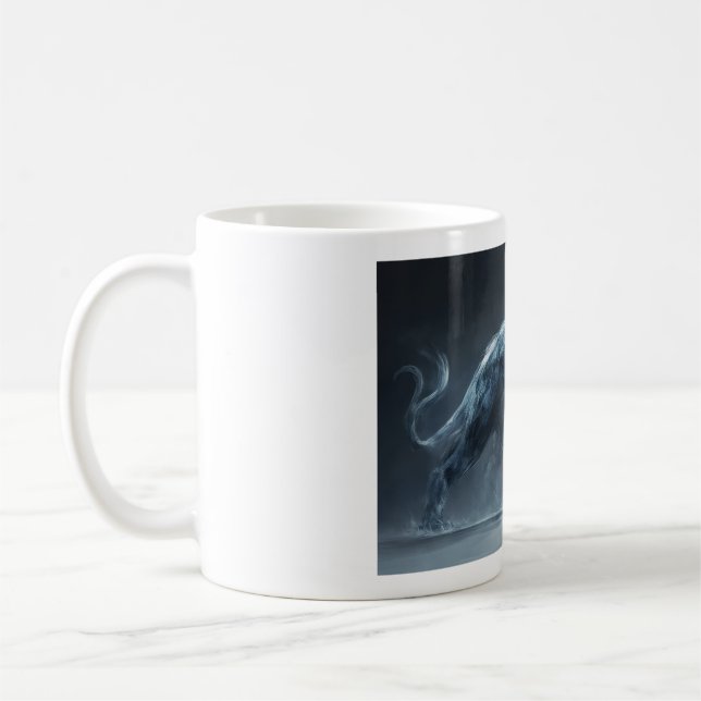 Caneca De Café monstro de pantera fantasia (Esquerda)