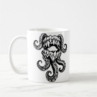 Caneca De Café Monstro de Tentáculos Boca – Criatura das Profunde