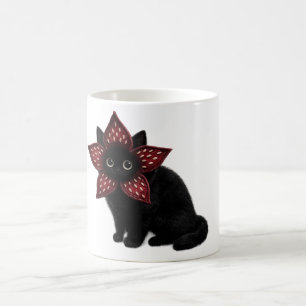 Caneca De Café Monstro Desconhecido Gato Preto   Arte de Gato de 