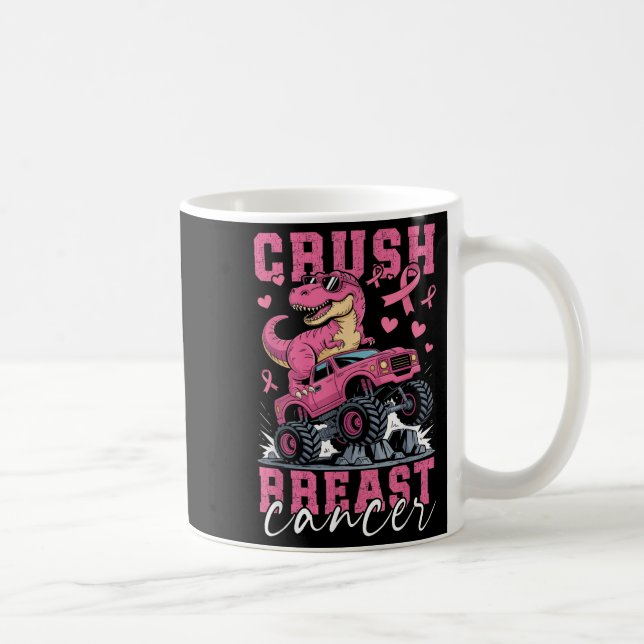Caneca De Café Monstro Dinossauro Caminhão Rosa Fita Fita Crush C (Direita)