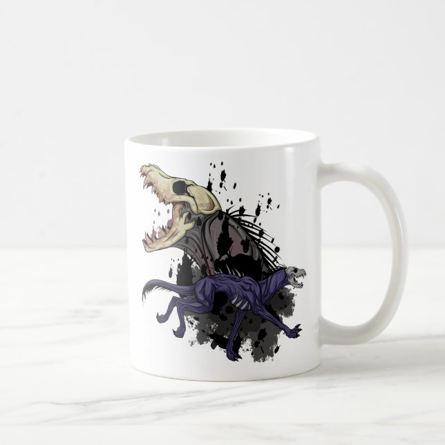 Caneca De Café Monstro em Execução (Direita)