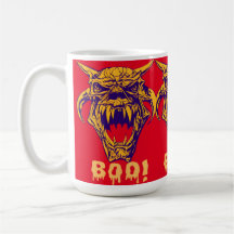 Monstro feroz Boo Halloween Coffee Mug
