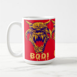 Caneca De Café Monstro feroz Boo Halloween Coffee Mug