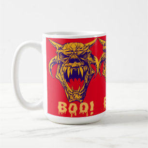 Caneca De Café Monstro feroz Boo Halloween Coffee Mug