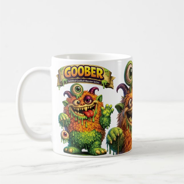 Caneca De Café Monstro Goober (Esquerda)