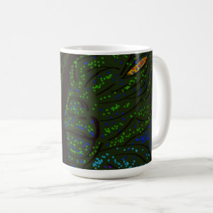 Caneca De Café Monstro Marinho Floral