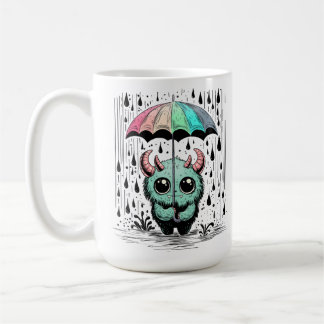 Caneca De Café Monstro na Chuva