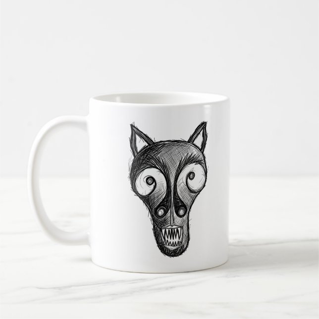 Caneca De Café Monstro sombrio (Esquerda)
