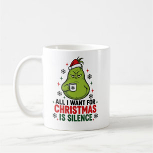 Caneca De Café Monstro Verde Mal-Humorado e Divertido Tudo Que Qu