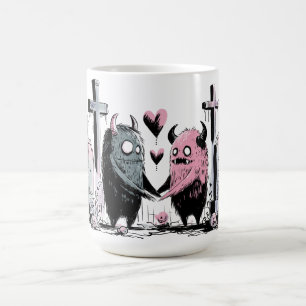 Caneca De Café Monstros apaixonados
