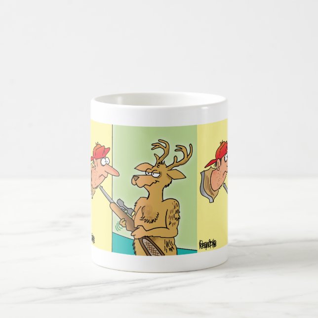Caneca de café montada dos desenhos animados da (Centro)